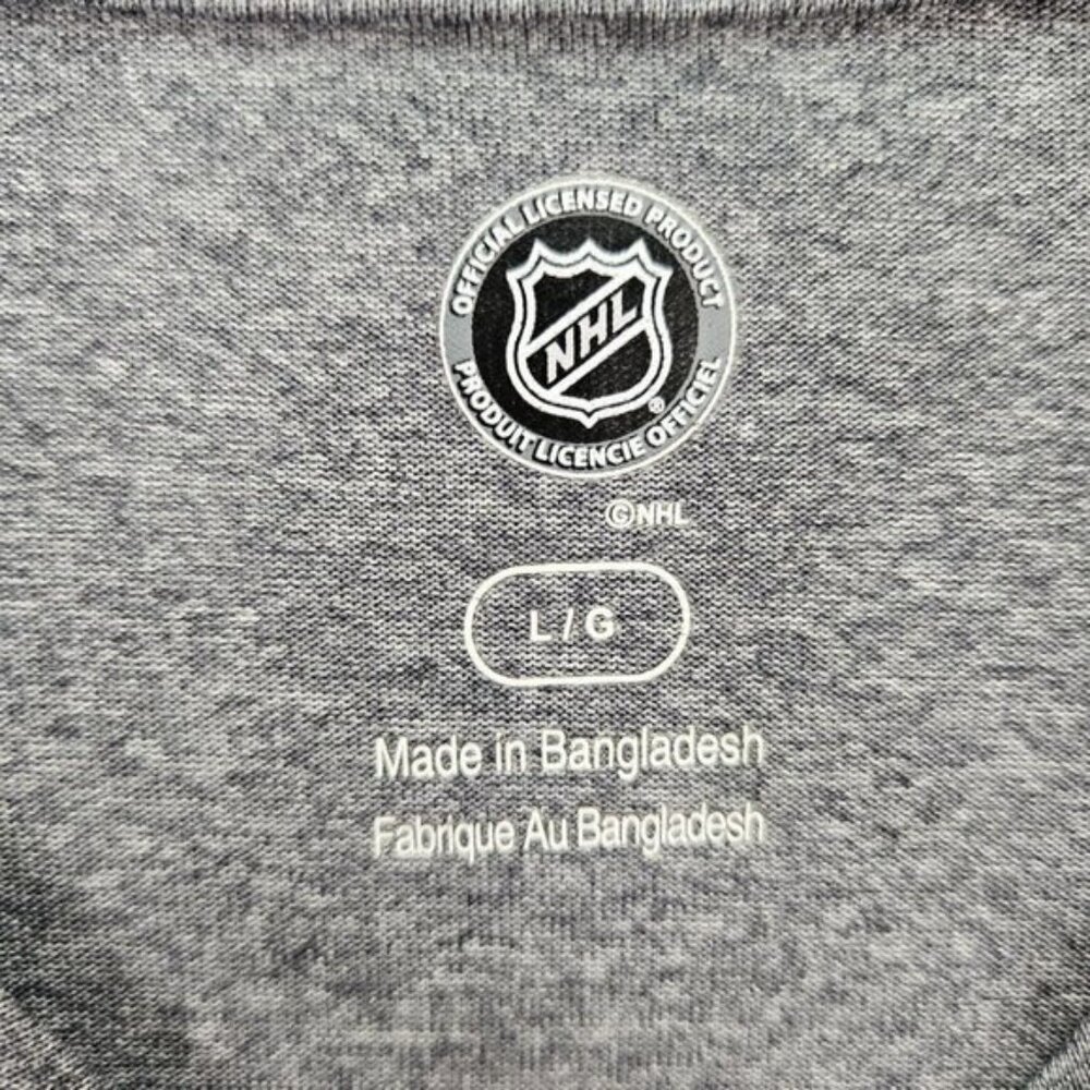 Toronto Maple Leafs Shirt NHL Official Licensed Men's Size L Gray Short Sleeve - Picture 8 of 10